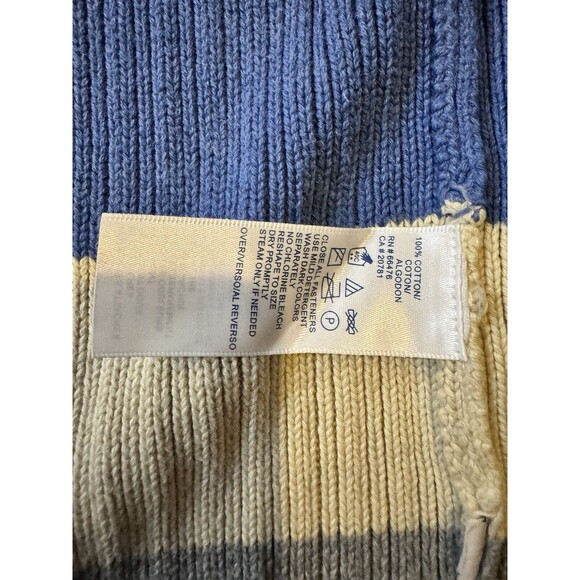 VTG Tommy Hilfiger Sweater full zip Women's M-L Rainbow striped Colorblock - Picture 4 of 9